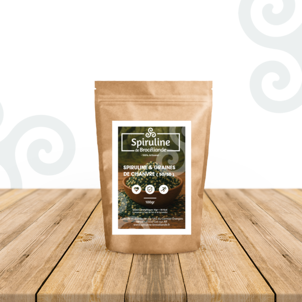 Spiruline et Graines de chanvre 100g